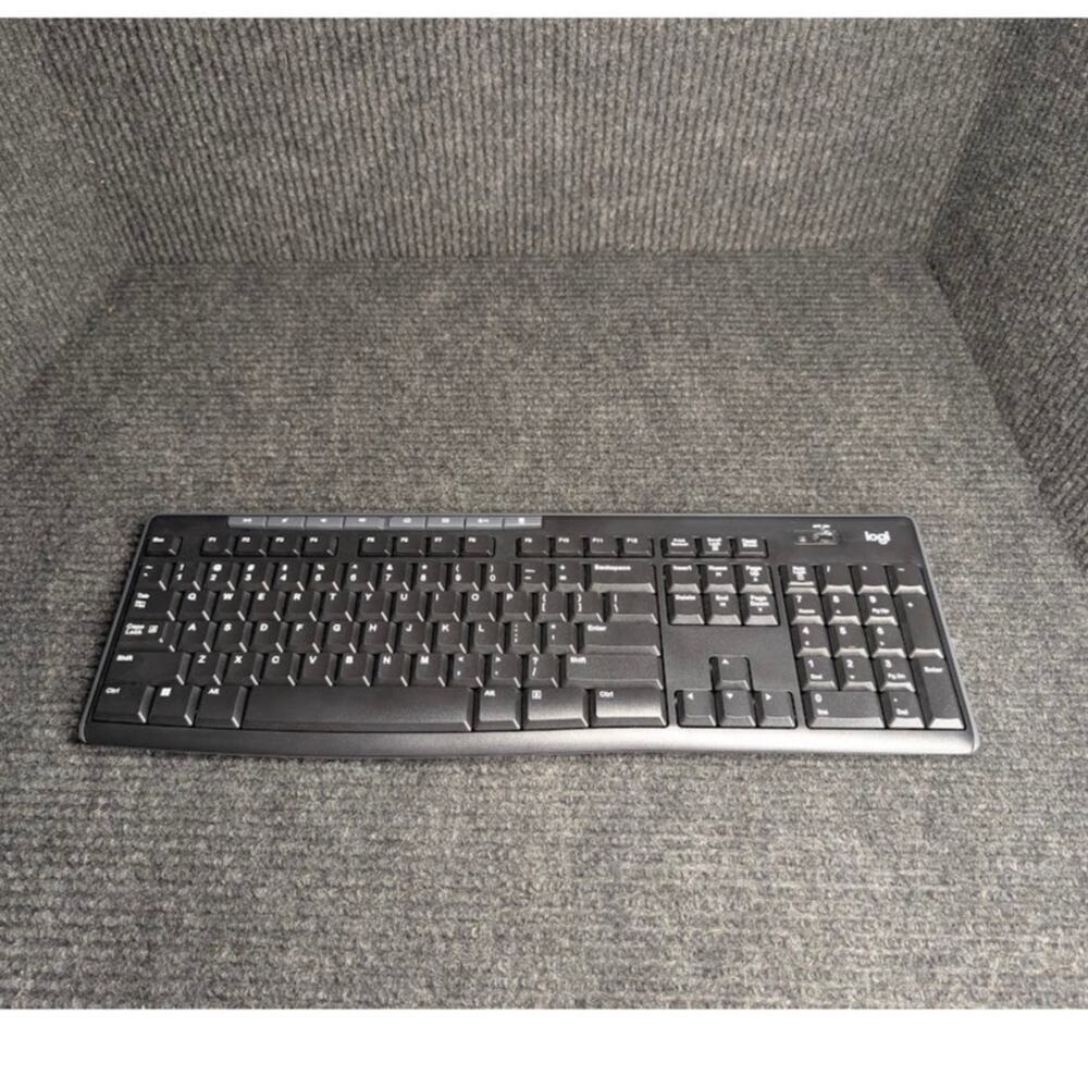 Logitech MK270 Wireless Keyboard ONLY Tested Working Includes Dongle Tech Office